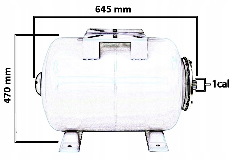 100L ZBIORNIK HYDROFOROWY PRZEPONOWY DO POMPY WODY HYDROFOR BANIAK STAL 100 Pojemność 100 l