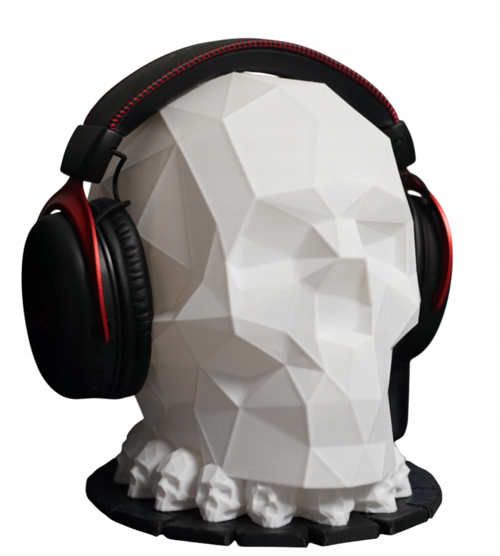 Designerski stojak na słuchawki Czaszka gaming 3D PS5 Xbox
