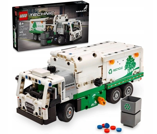 LEGO Technic Mack LR Elektryczna śmieciarka 42167 Marka LEGO