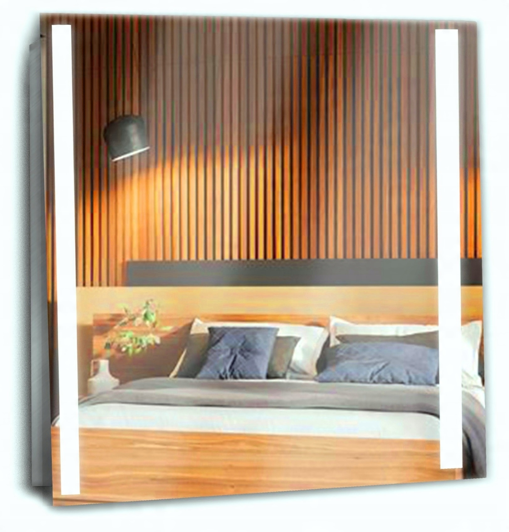 

Lustro Led Podświetlane Glamour Ledowe 60X60 CM