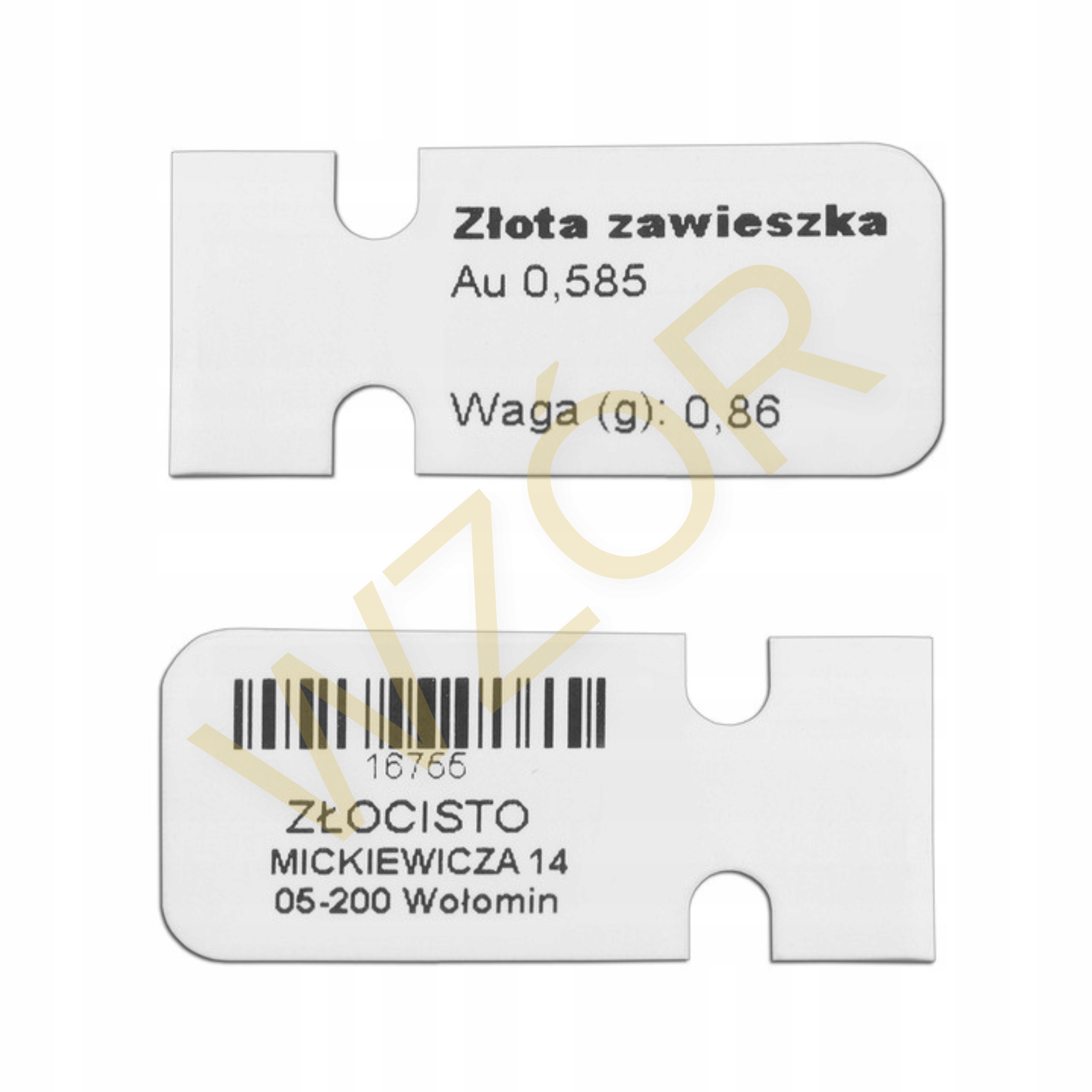 ZAWIESZKA WISIOREK Z BRYLANTEM RÓŻOWE ZŁOTO GRAWER Kamień Brylant Diament