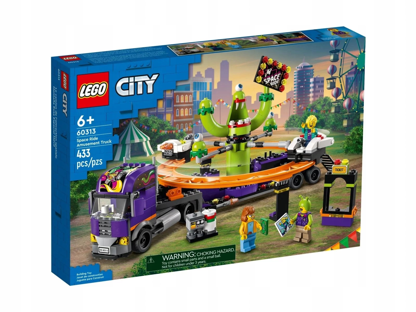 Lego 60313 City Náklaďák s vesmírným kolotočem