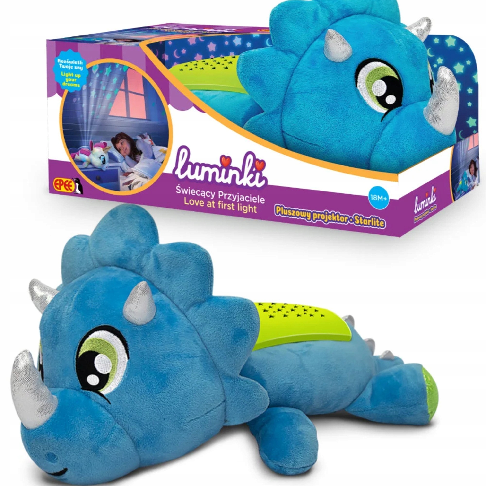 

Luminki Pluszowy Projektor Dino Dinozaur Światło