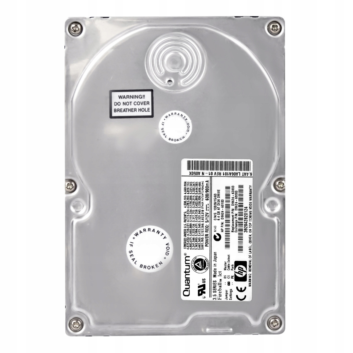 Hp D9624-60103 6.4GB 5.4K Ata 3.5'' LA06A101