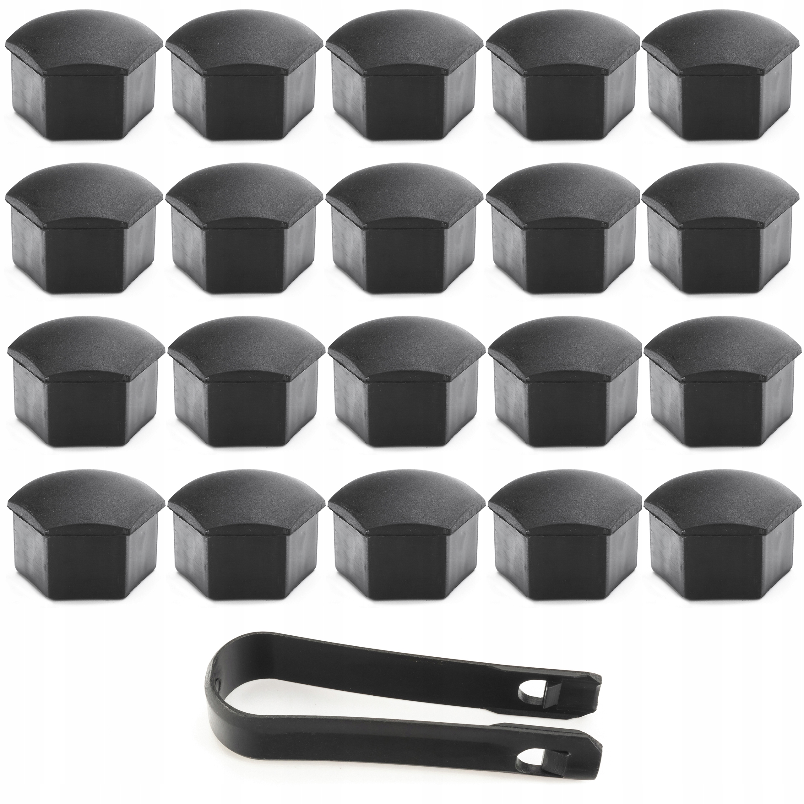 Zdjęcie AWparts NAKŁADKI CZARNY MAT NA ŚRUBY FELG 21mm