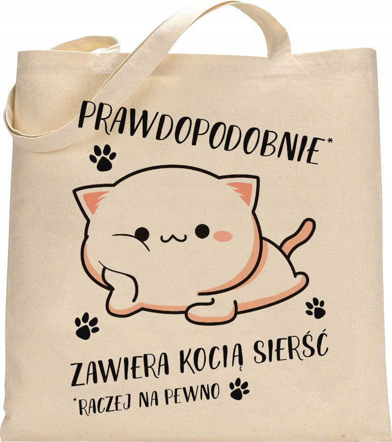 EKO TORBA ZAKUPOWA GOTOWE WZORY Z KOTAMI - KN04