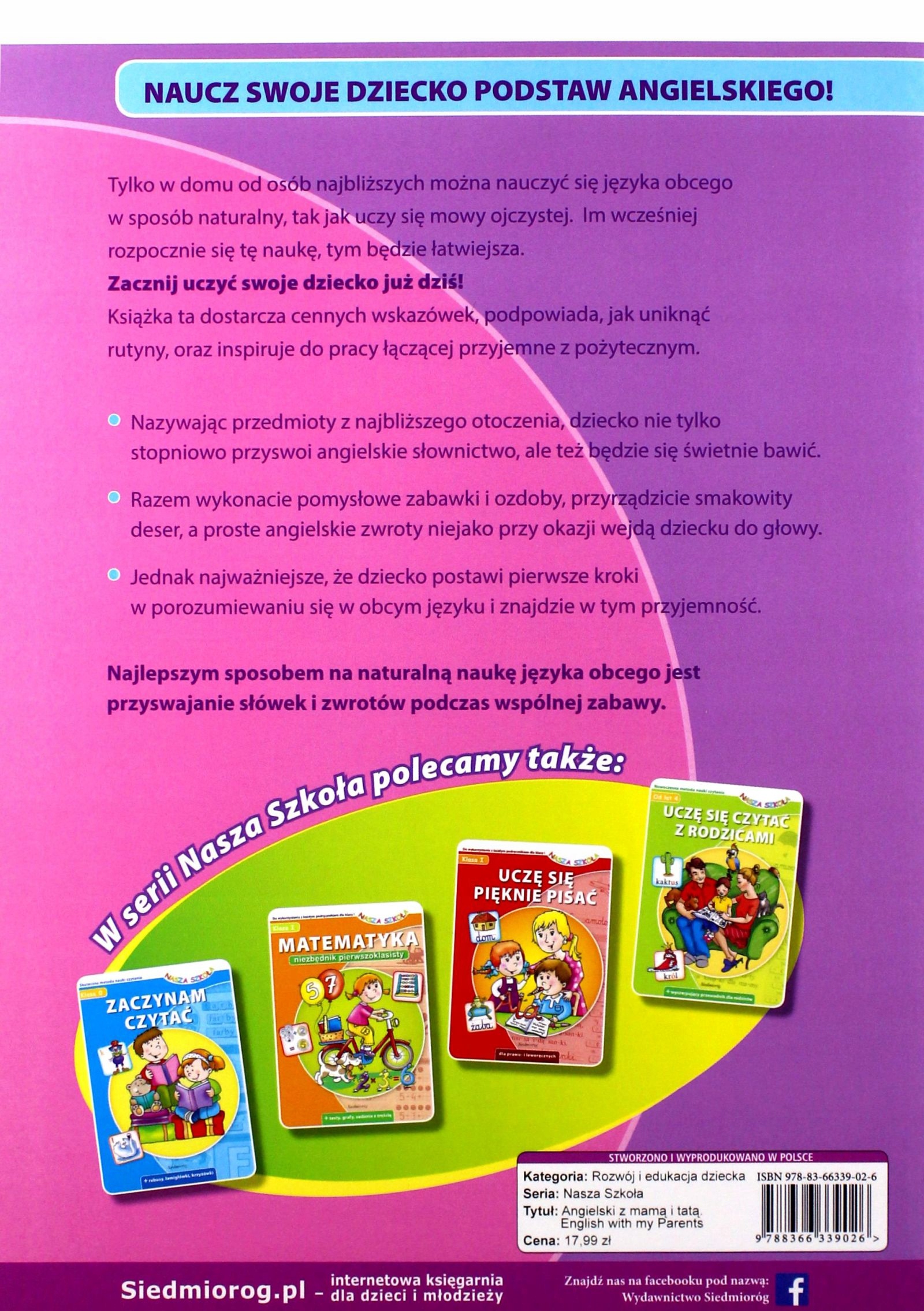 ANGIELSKI Z MAMĄ I TATĄ [KSIĄŻKA] Stan opakowania oryginalne