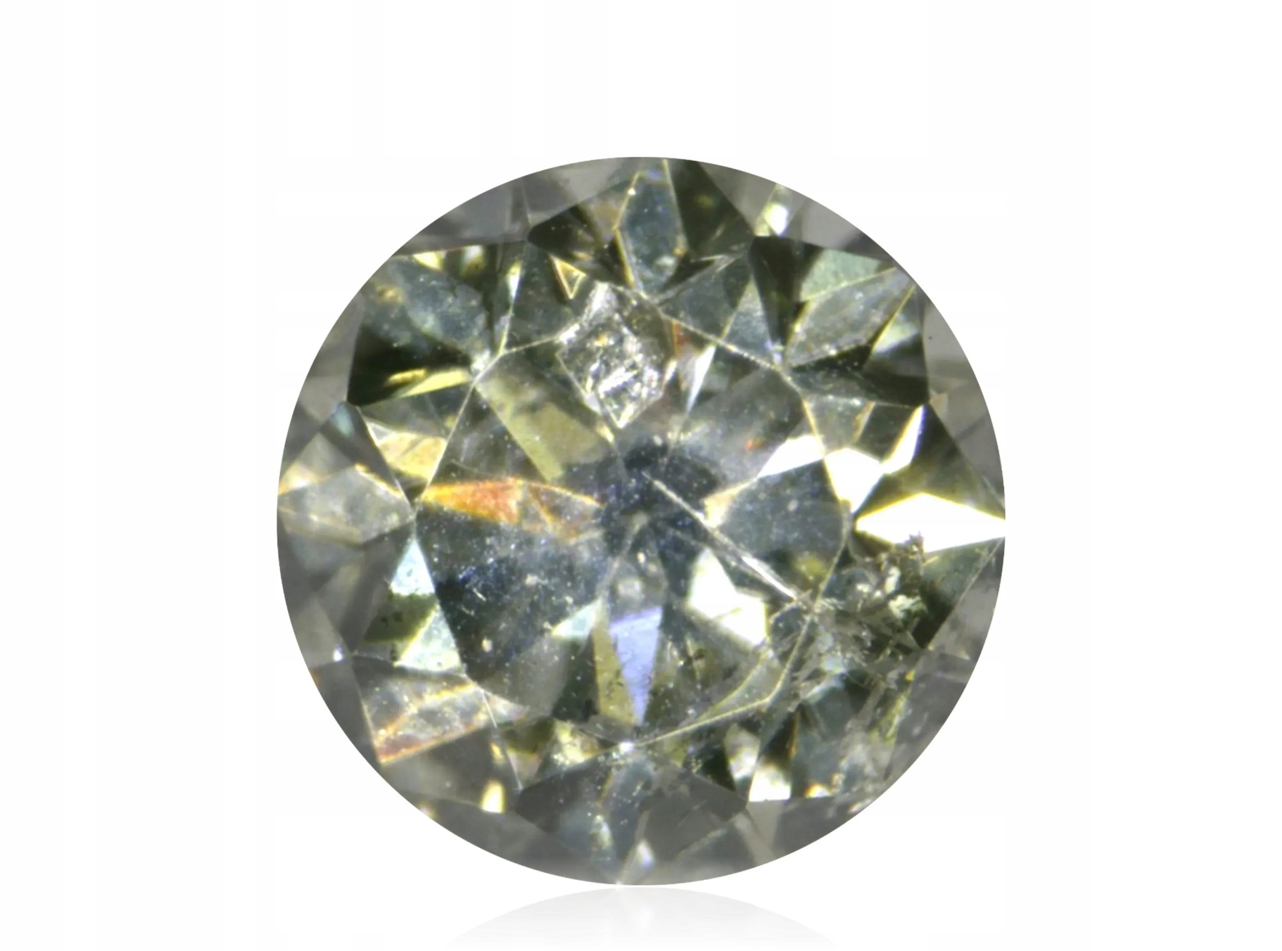 Přírodní Diamant 0.05ct Zelený Briliant I1 eCertifikát Wbd