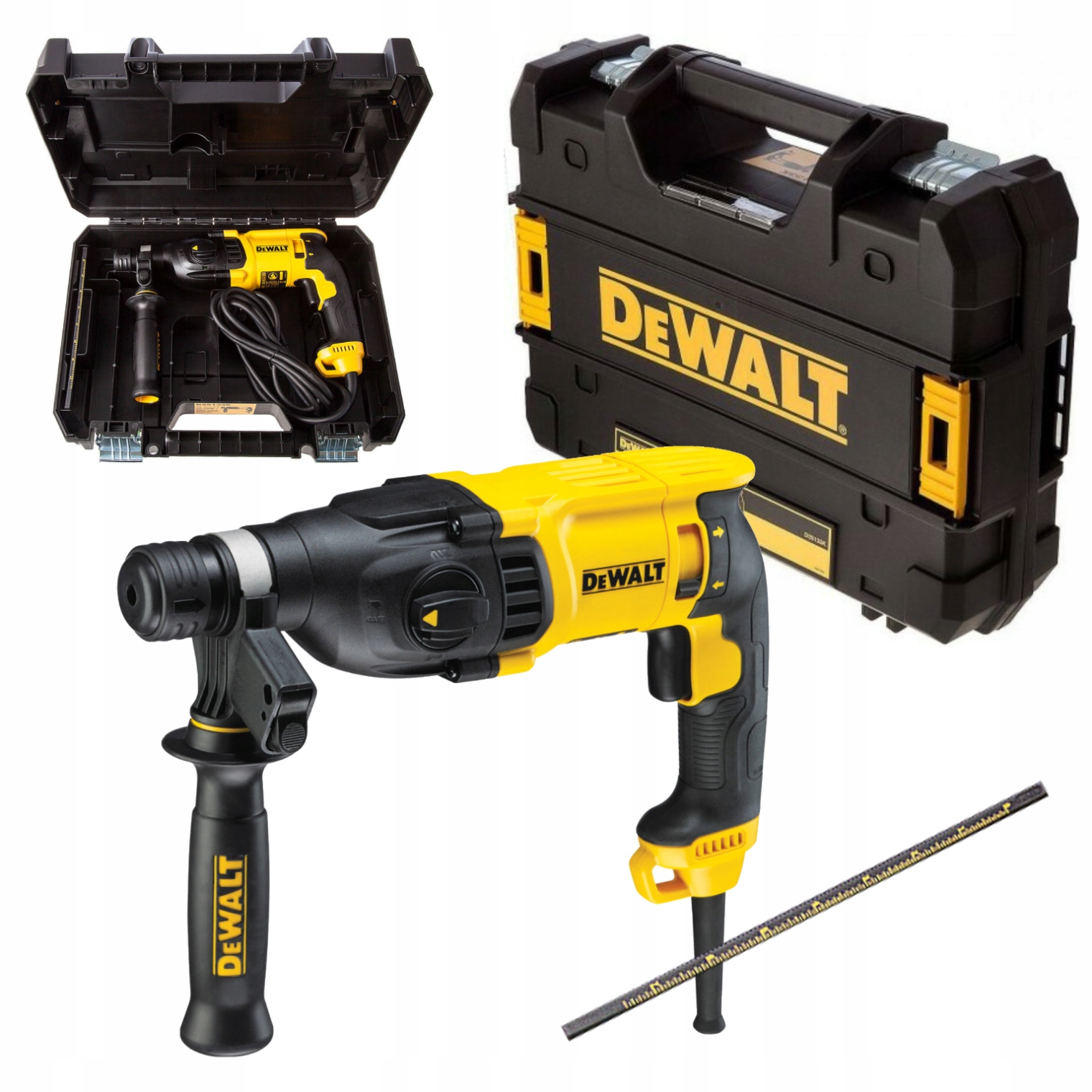 DeWALT 26mm vrtací kladivo Sds Plus 2,6J 800W D25133K Přepravní Kufr
