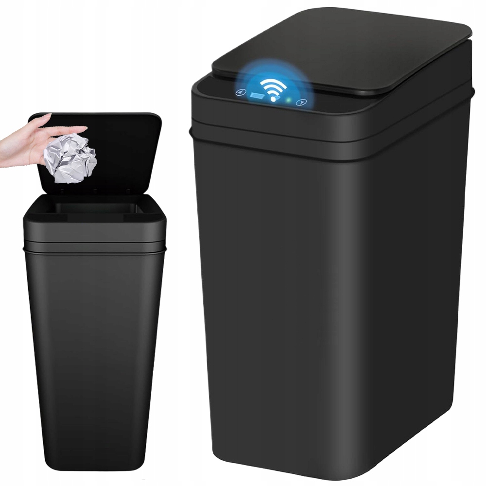 Automatický Odpadkový Koš Odolný Vůči Vlhkosti Do Koupelny A Kuchyně 12 L