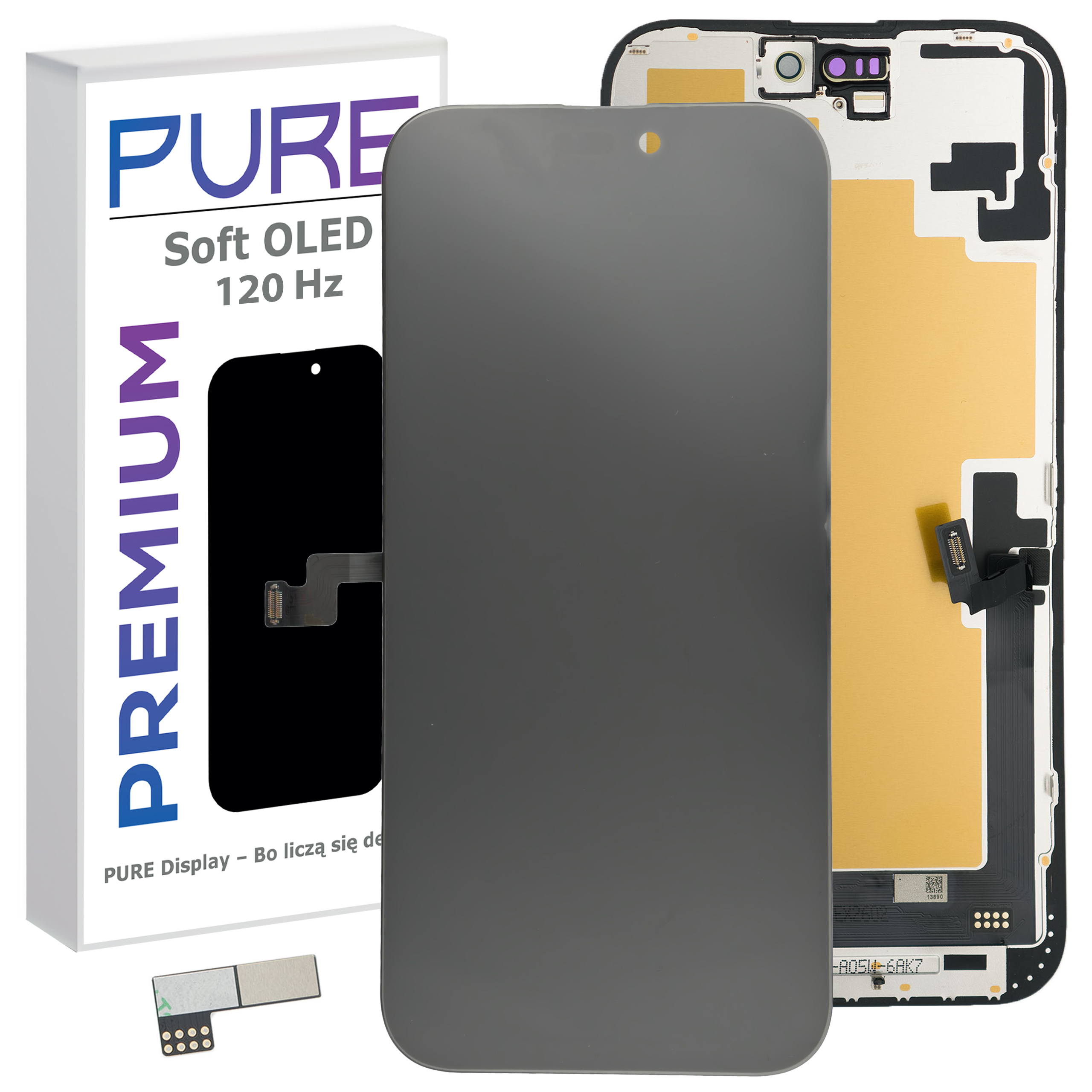 Pure LCD displej pro Apple iPhone 16 Pro Max Soft Oled 120Hz Fhd IC