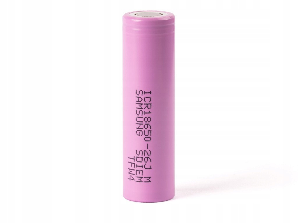 Samsung ICR 18650-26J 2600mAh 3,6V - 3,7V Kod producenta 26J