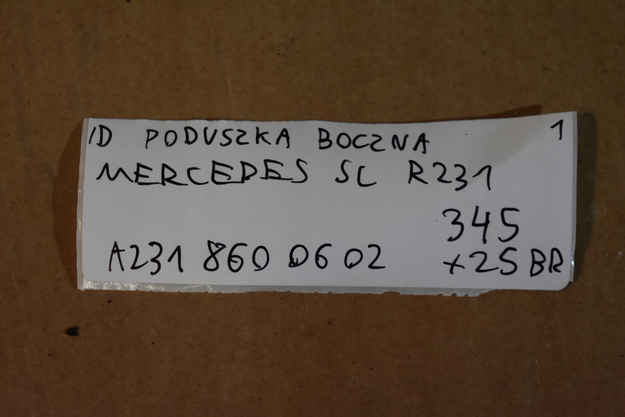 IDEALNA airbag side MERCEDES SL R231 1