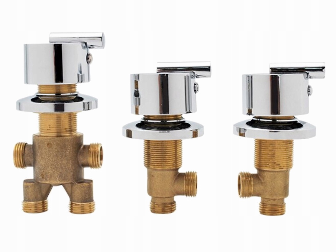 Sada Sprchová Batéria Do Vane, Hlavica, Ventil, Sada 3 Otvorov