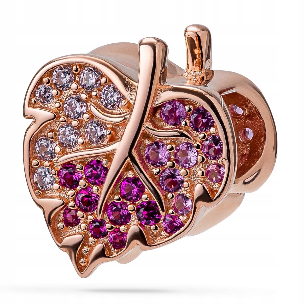 

Charms Zawieszka Liść Rose Gold Srebro 925