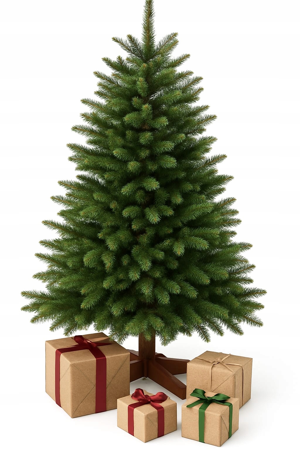 Umelý vianočný stromček Smrek 220cm Vianočný Premium Vianočné osvetlenie na stromček Zadarmo