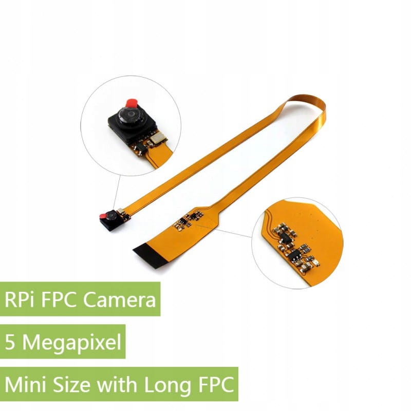 5MP мини-модуль камеры с длинным проводом FPC Rpi
