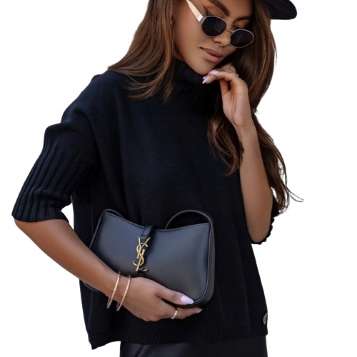 Cocomore Pologolfový svetr černý New