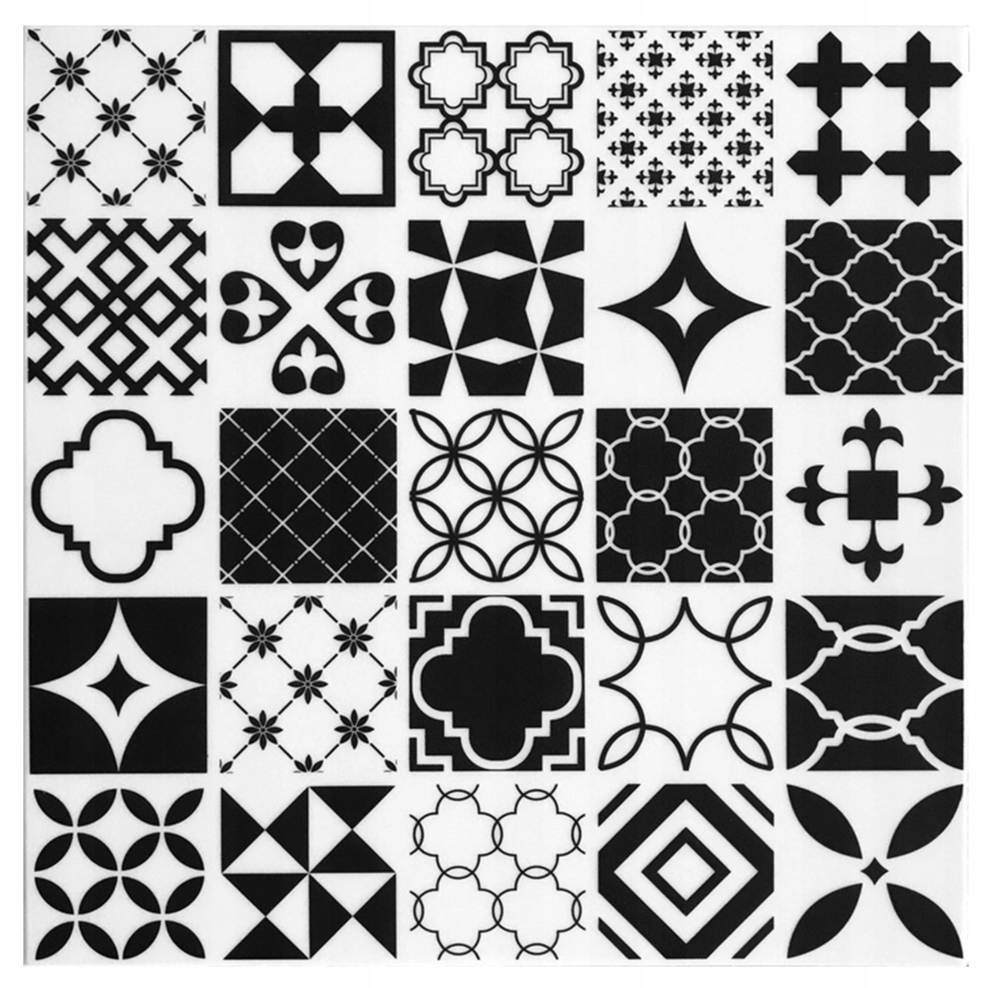 Kasetony sufitowe białe czarne PATCHWORK CZ def