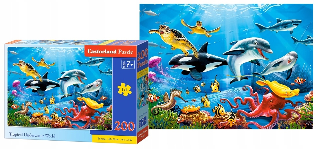 

Puzzle Podwodny Torpikalny Świat 200 elementów