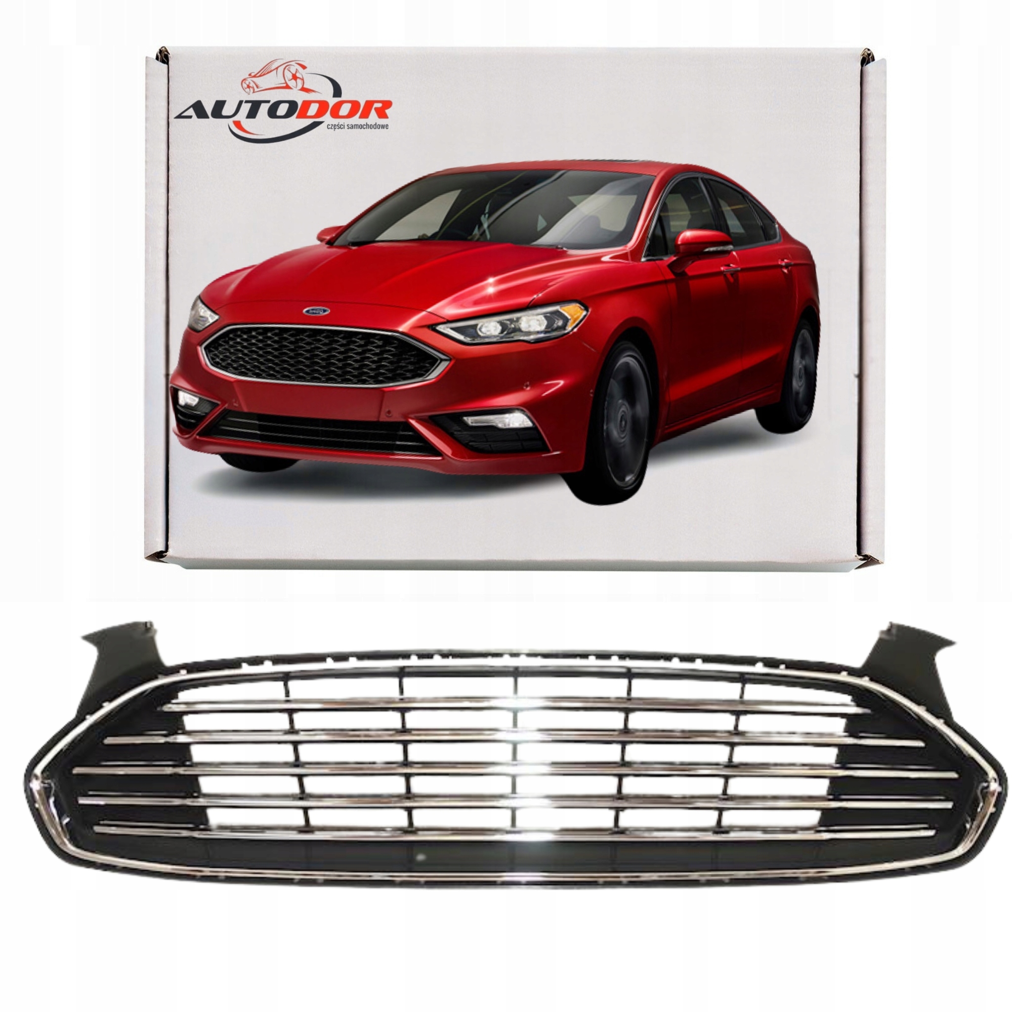 Ford Mondeo Fusion 2015-2017 Atrapa Gril Mřížka Nárazníku Lišta Chrom