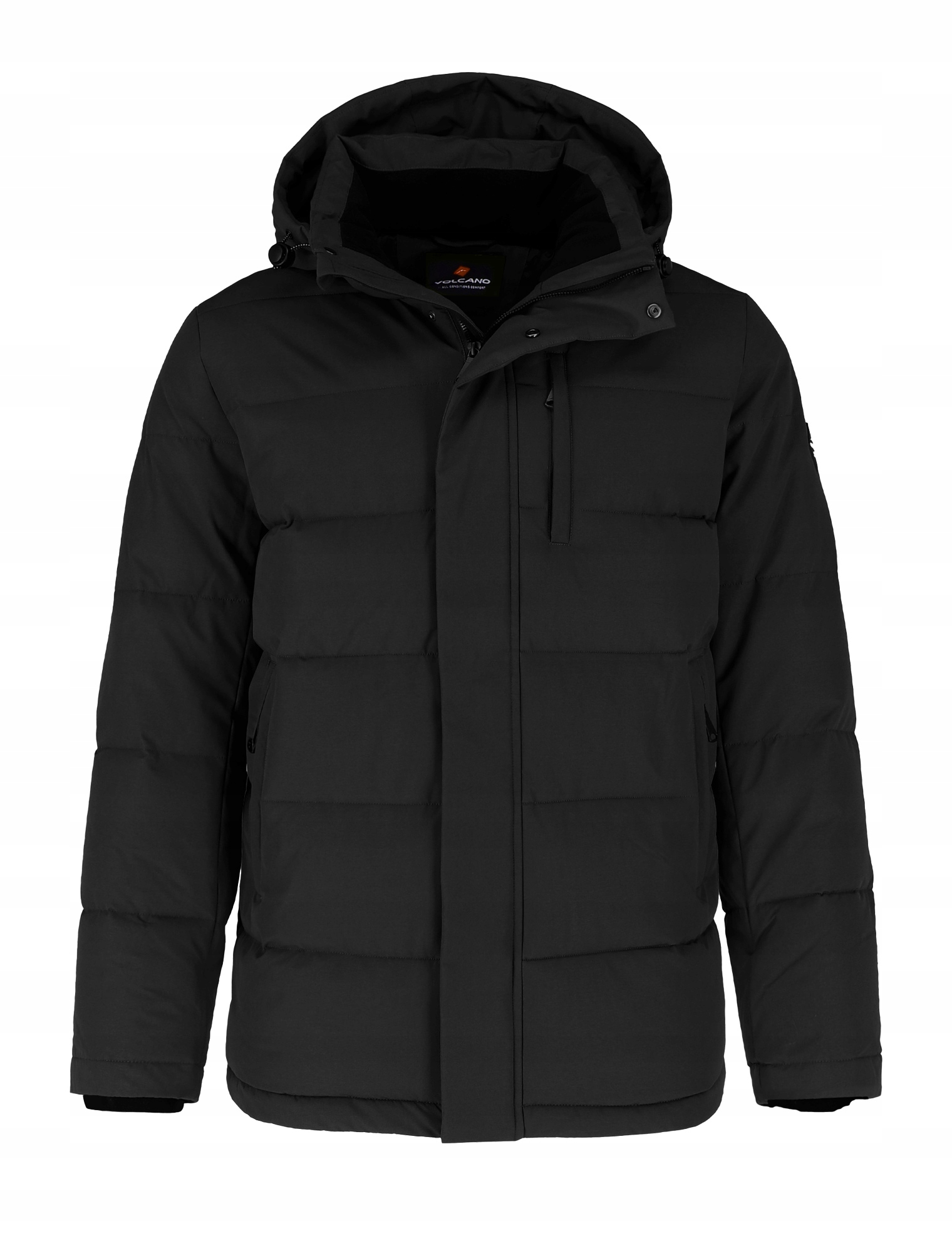 Pánská Prošívaná Zimní Bunda Volcano Černá, Gilbert XXL