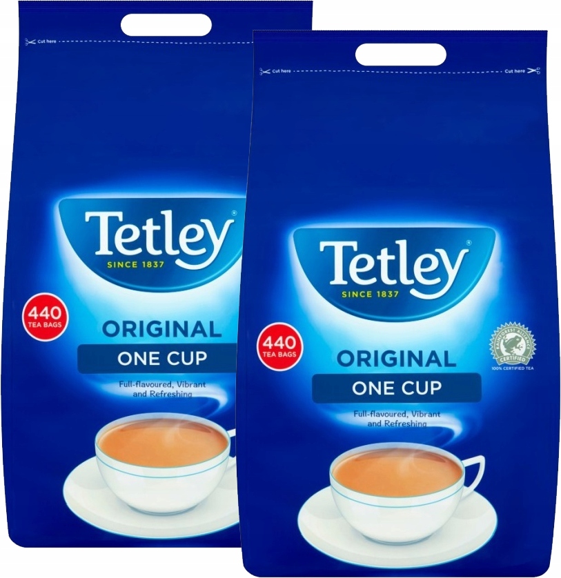 Herbata Tetley Original Duże Opakowanie 440 szt Torebki x2