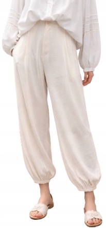 Lehké Splývavé Kalhoty Boho S Gumičkou vel. M/L Miho's Premium Italia Nová Kol