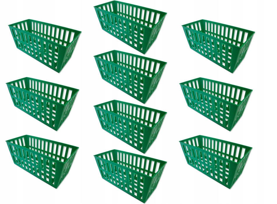 10x KOSZYK KOSZYCZEK OSŁONKA SADZENIE CEBULKI CEBULE PROSTOKĄTNA 24x11x11cm