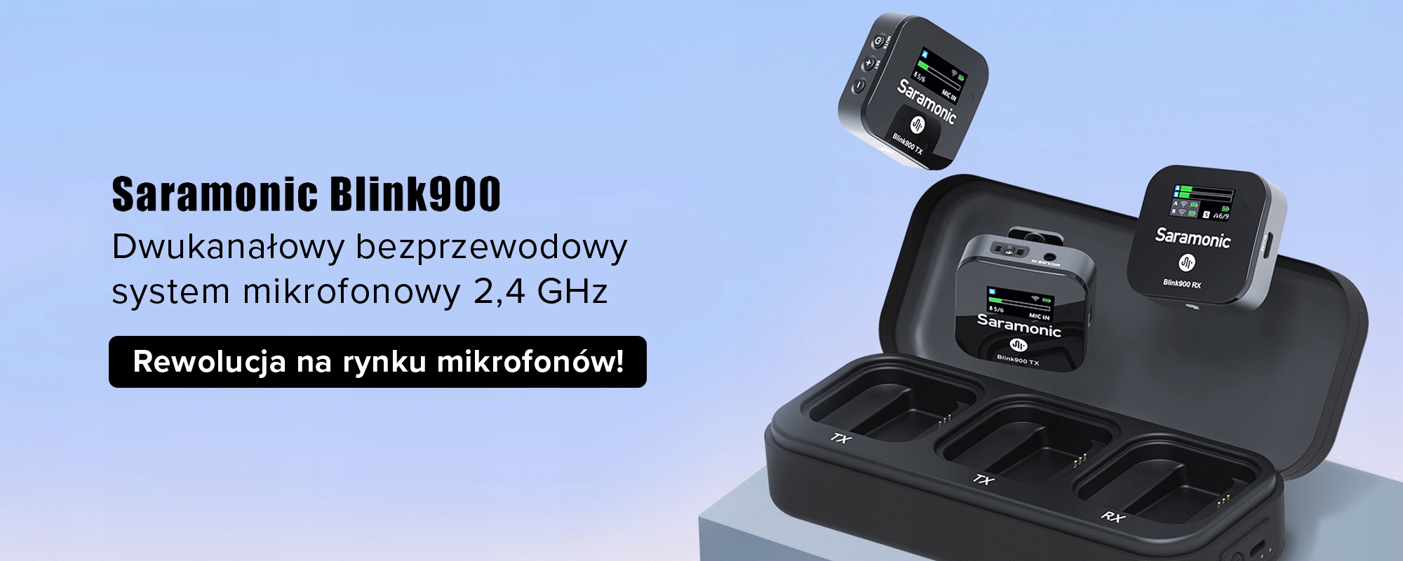 Bezprzewodowy system mikrofony Saramonic BLINK900 Model Blink900 B2