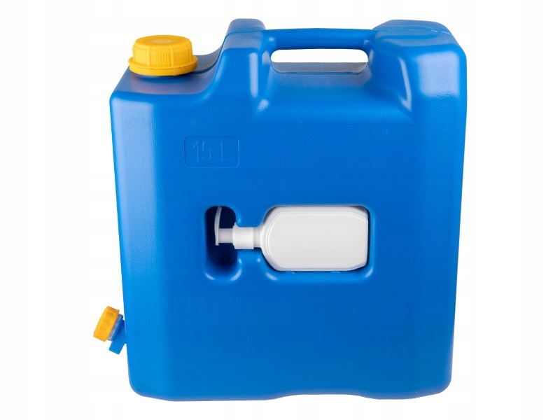 Pojemnik na wodę 15L z plastikowym zaworem + dozownik na mydło lub środek d Marka Carmotion