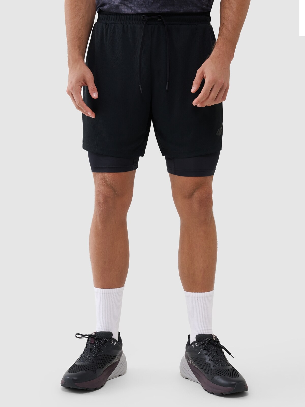 4F spodenki krótkie męskie treningowe 4FWSS25TFSHM0866 czarne