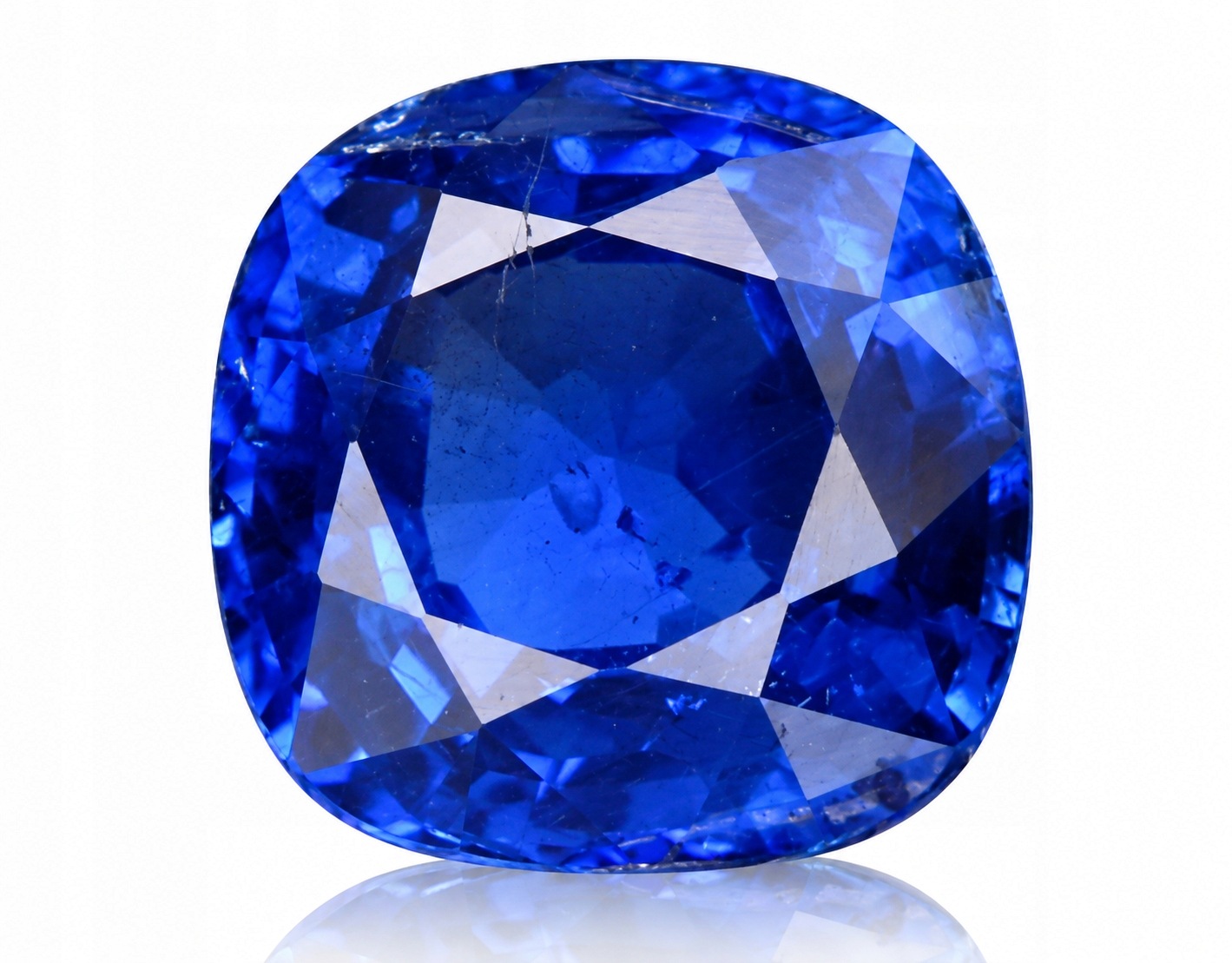 Přírodní safír 0.55 ct Modrý Cushion Madagaskar Certifikát Algt