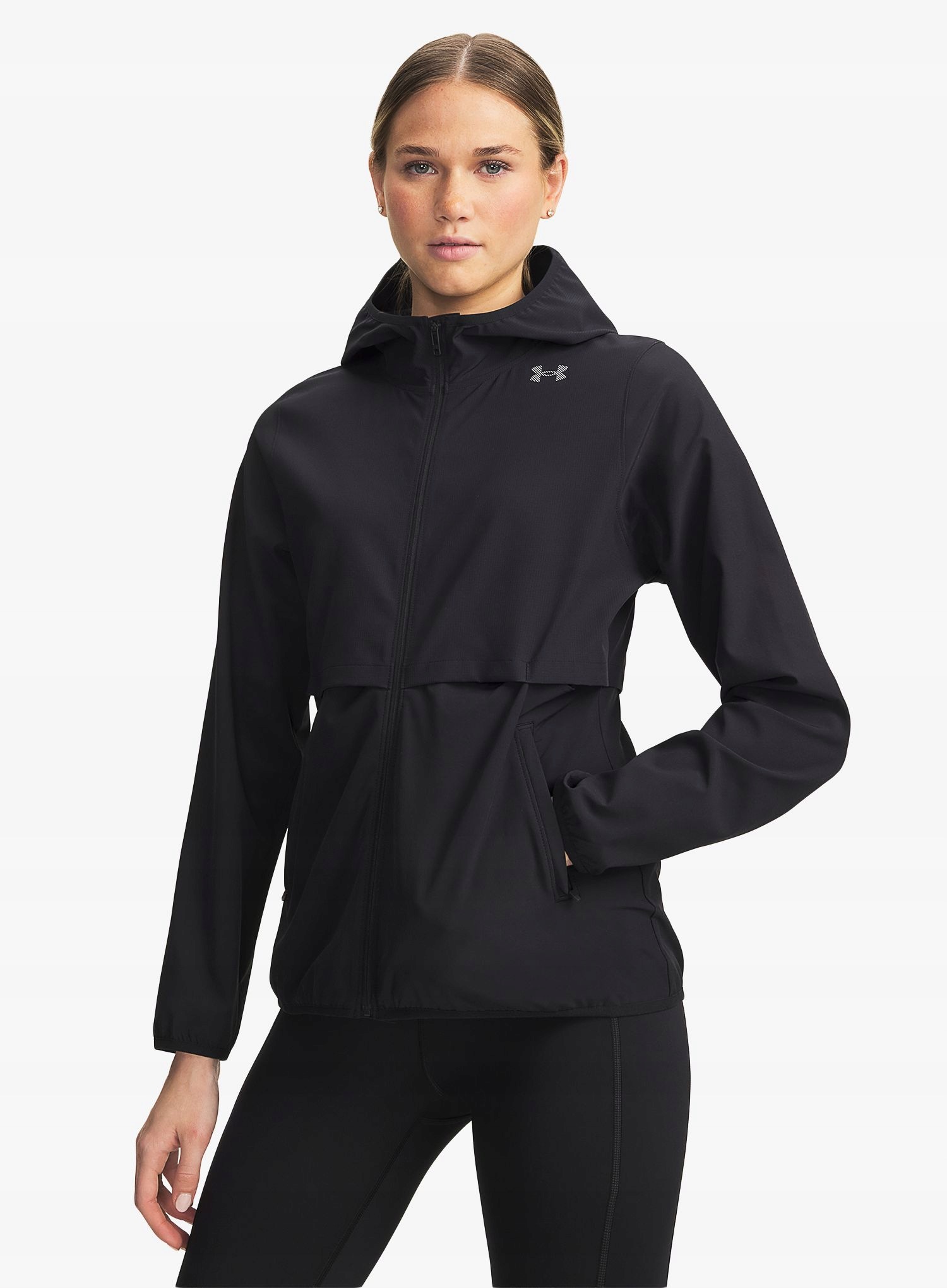 Dámská bunda Under Armour Velociti Storm Jacket – černá/reflexní S