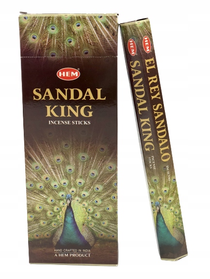 

Indie kadzidła Hem Sandal King, Graniaste 20 sztuk