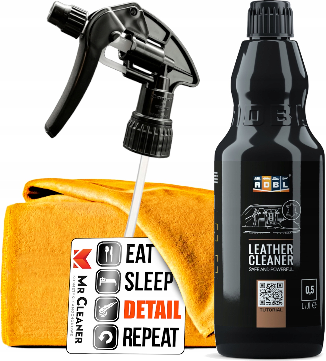 ADBL LEATHER CLEANER PŁYN DO CZYSZCZENIA SKÓR W SAMOCHODZIE AUCIE 500 ML