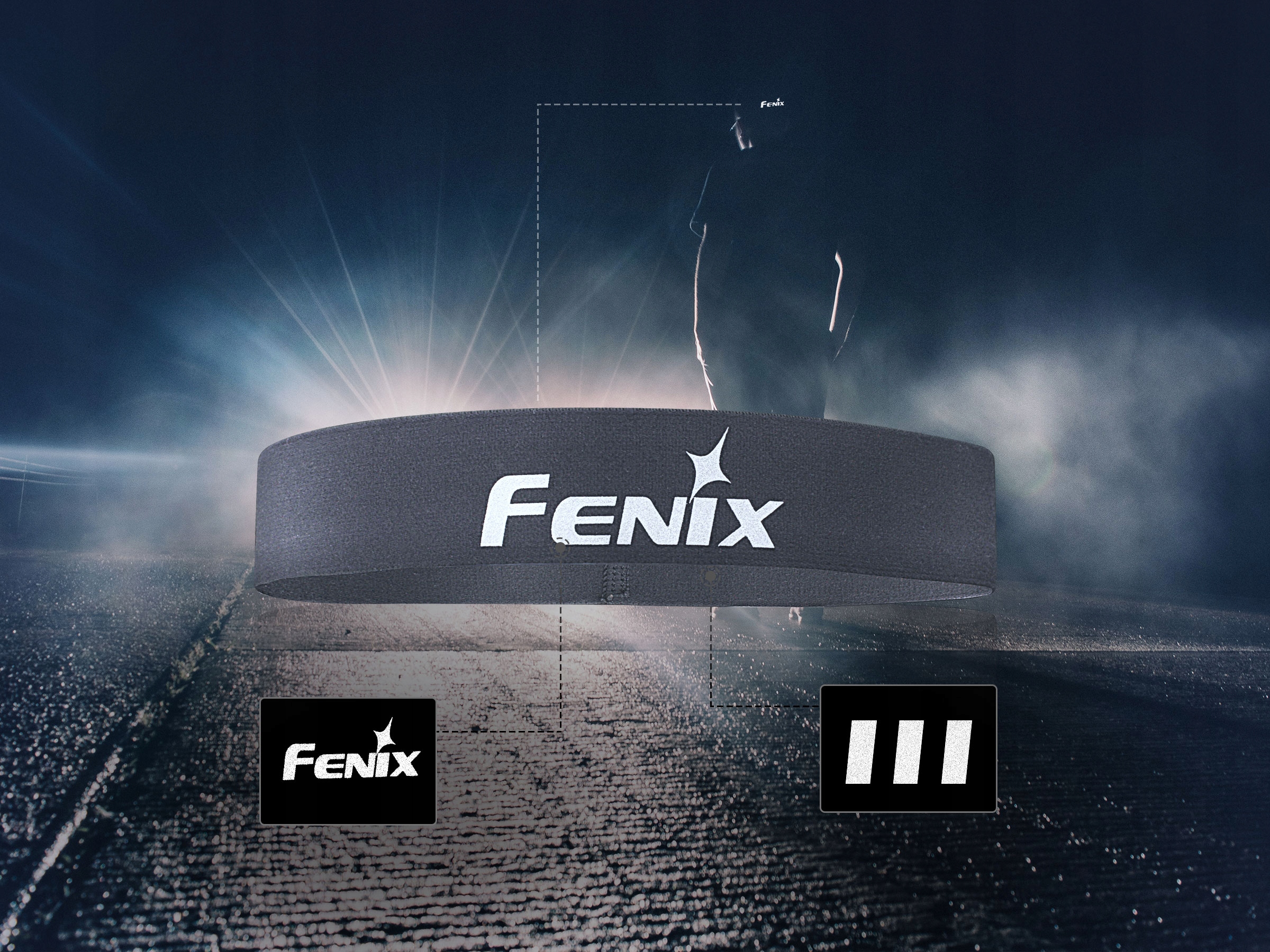 Opaska na głowę Fenix AFH-10 szara Marka inna