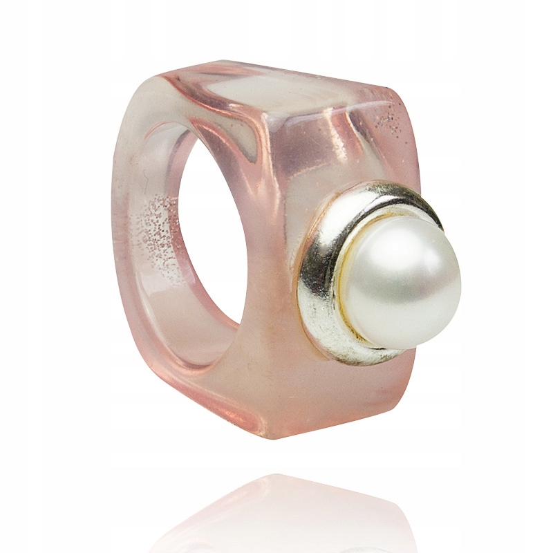 Inovativní Prstýnek Z Růžového Akrylu – Perla
