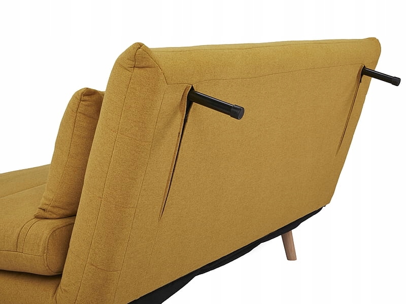 Sofa rozkładana SPIKE II curry z funkcją spania Wysokość mebla 84 cm
