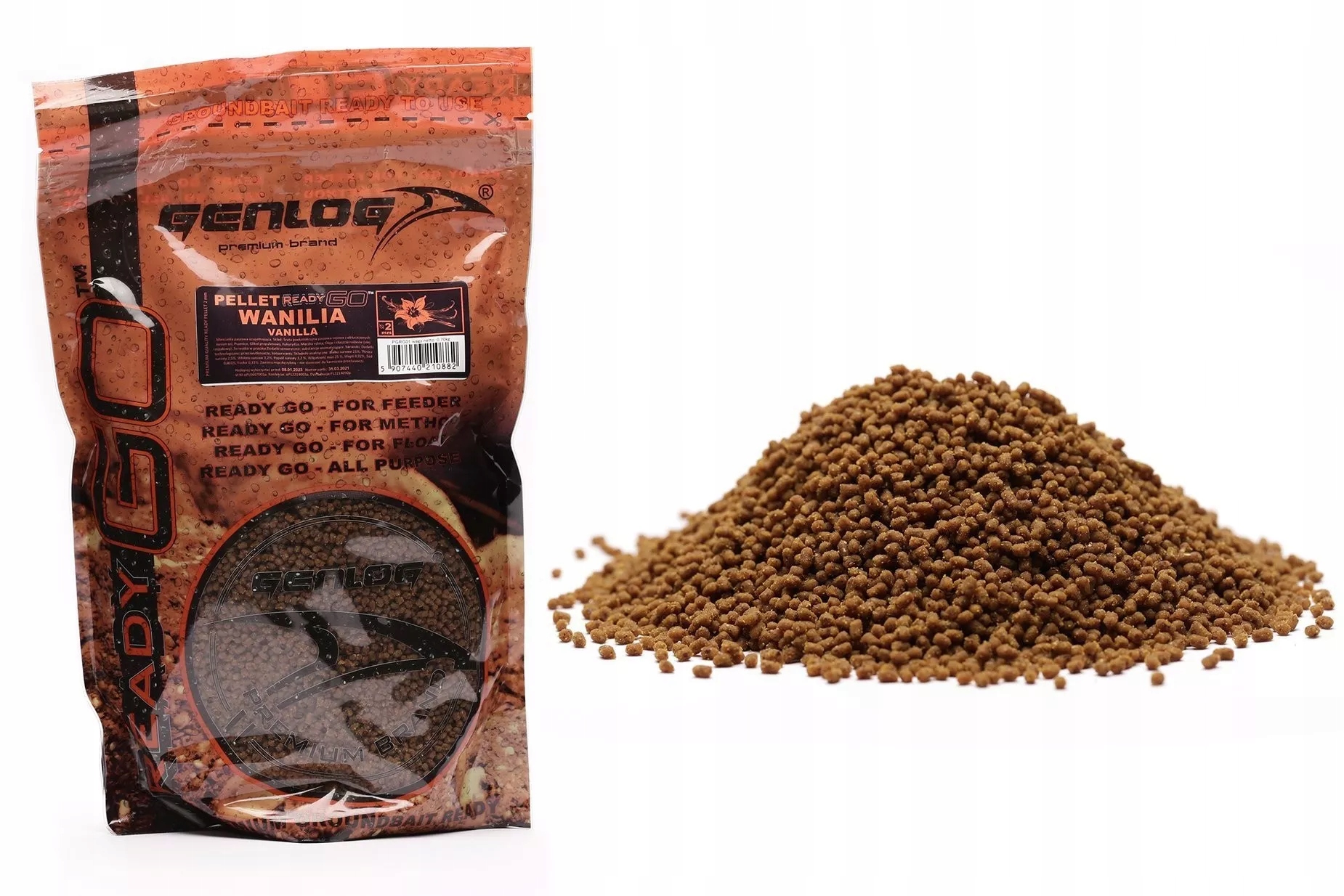 Pellet 2 mm Genlog Ready Go 0,7 kg Marcepan