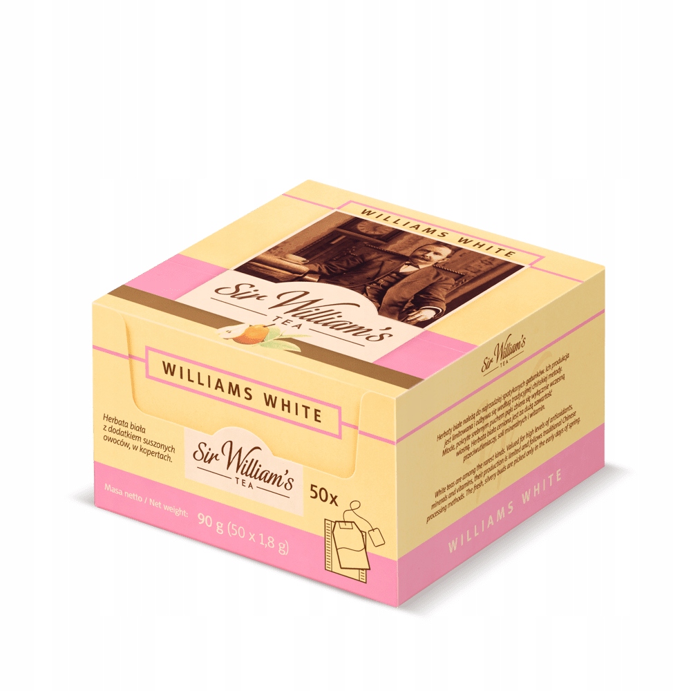 Levně Bílý Čaj Sir William's v čajových sáčcích 90 g