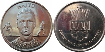 Numizmat, medal - Obrońca Tomasz Hajto PZPN