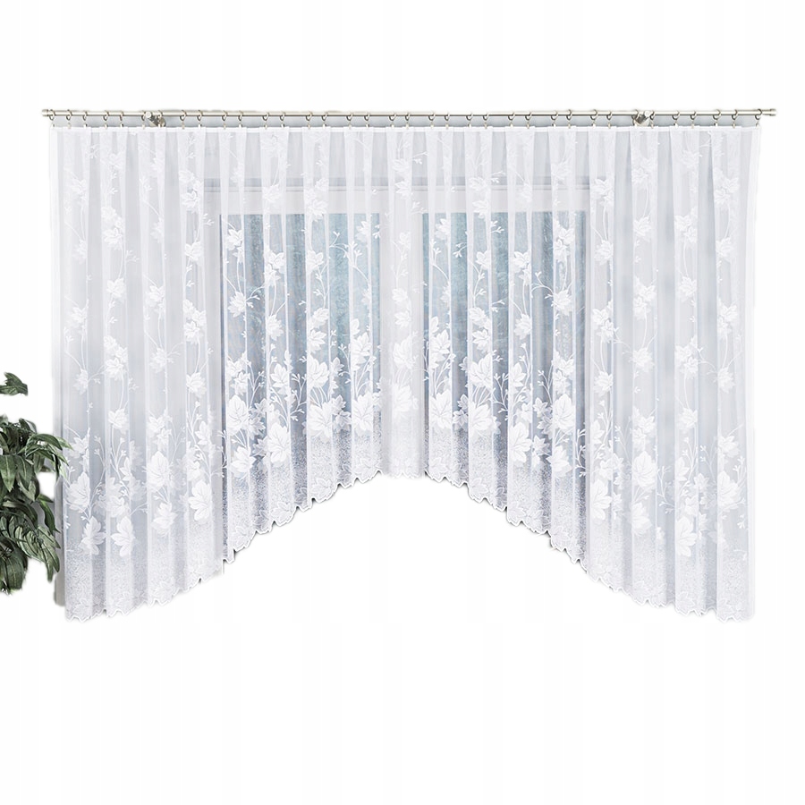 

Firanka gotowa żakardowa Bożena biała 500x160 cm