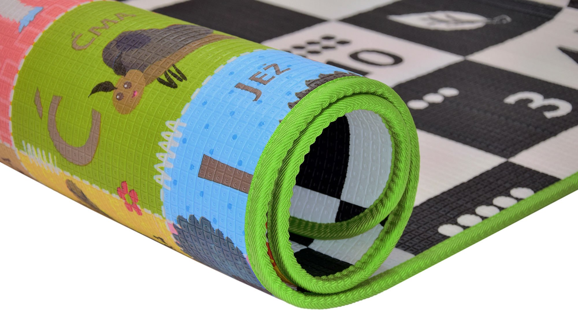 MATA PIANKOWA SZACHOWNICA POLSKI ALFABET 100x150x1 Marka Humbi