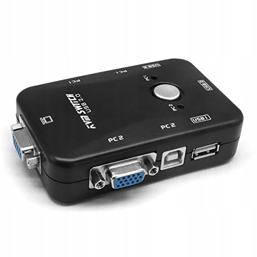 KVM переключатель коробка 2-портовый ПК коробка 3x USB кабель