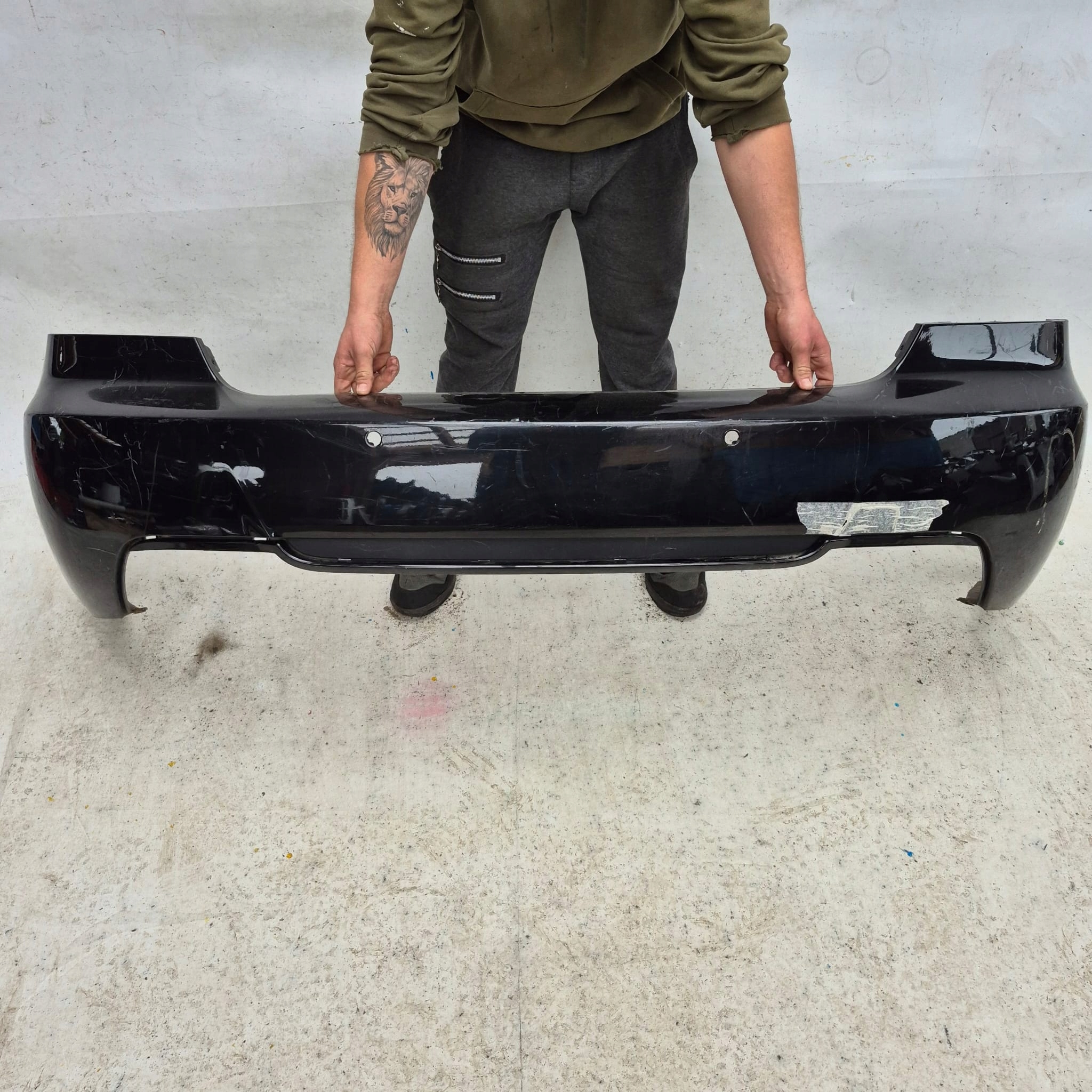 BMW 3 E92 E93 COUPE CABRIO m-packet 06-13 bumper rear part rear PDC