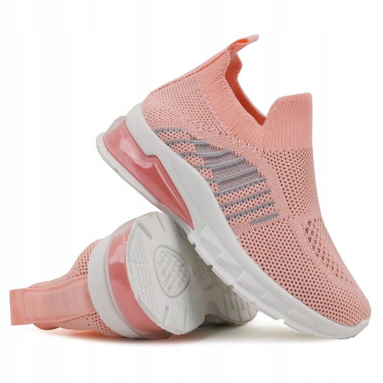 

Buty sportowe dziecięce wsuwane morelowe wygodne