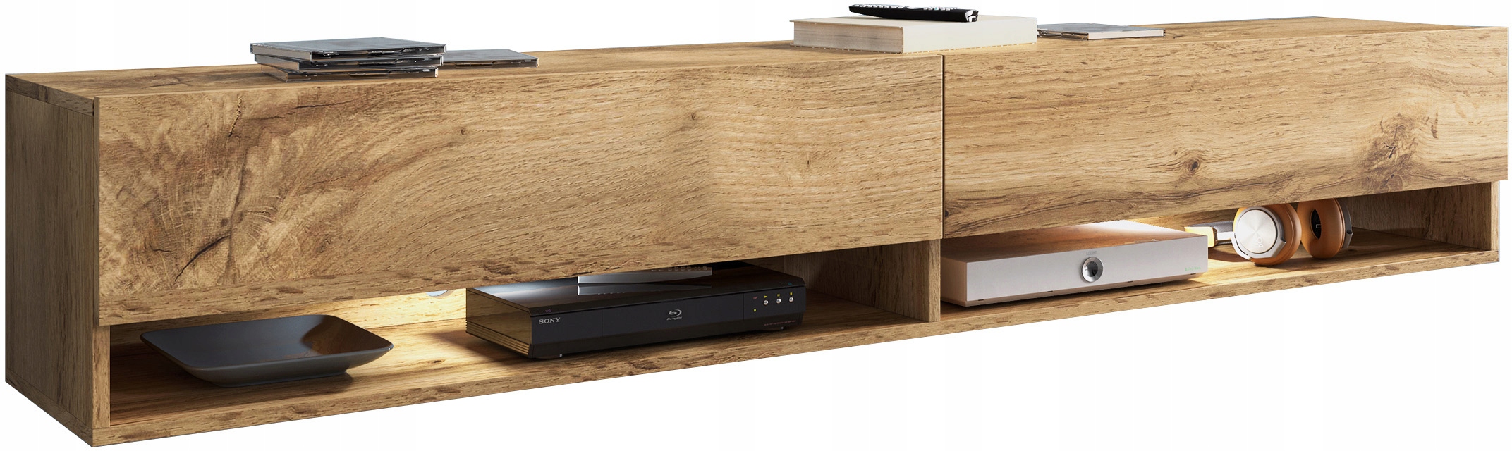 Szafka RTV Lowboard A 180cm DĄB WOTAN Marka inna