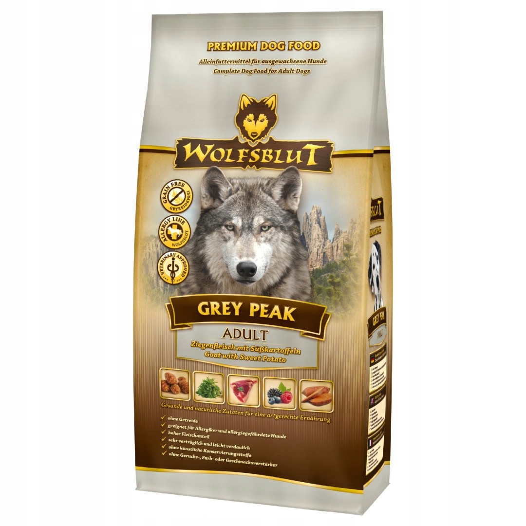 Levně Wolfsblut Dog 2kg Grey Peak koza batáty