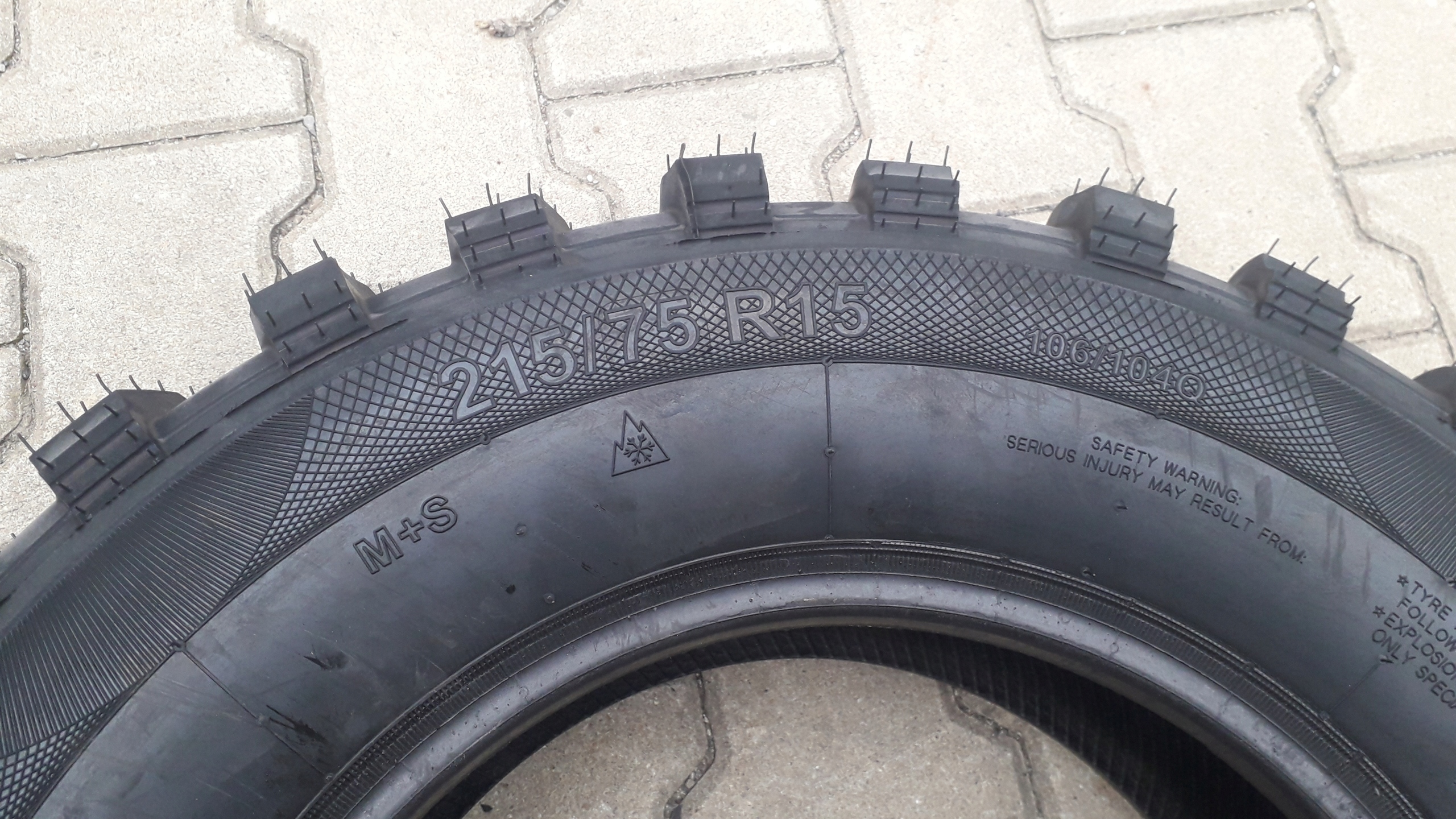 4x OPONY 215/75R15 RAPTOR GEPARD KOMPLET M+S MT Średnica 15